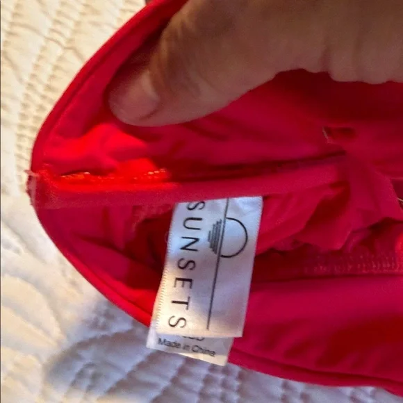 Red Ruffled Bikini Set - Picture 2 of 8